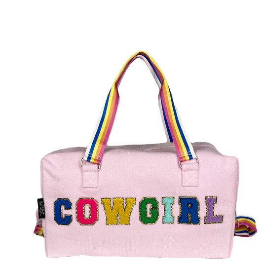 "Cowgirl" Terry Cloth Duffle Bag