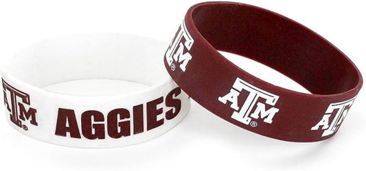 Texas A&M Silicone Bracelet- 2 pack
