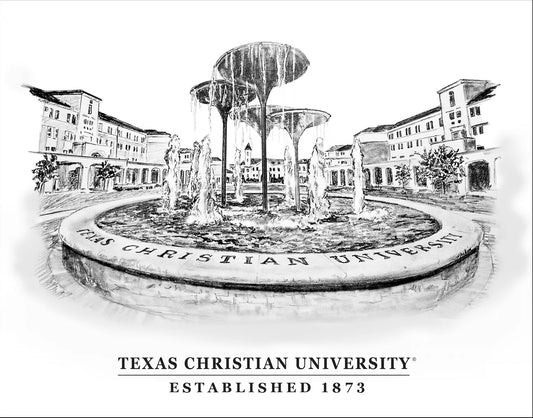TCU Campus Boxed Note Cards