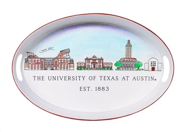 University of Texas Skyline Oval Tray