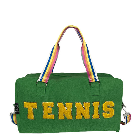 "Tennis" Terry Cloth Duffle Bag