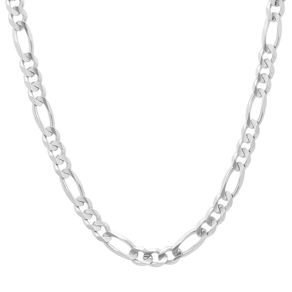 Sterling Silver Figaro Necklace 18"