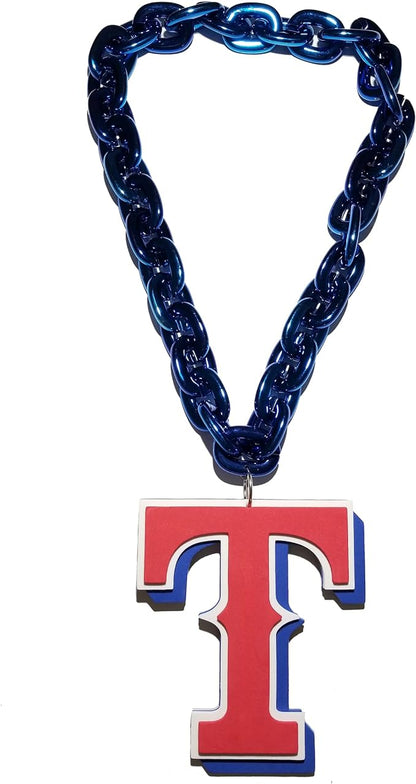 Texas Rangers Fan Chain 3D Foam Necklace