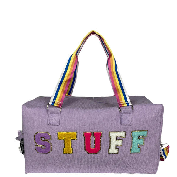 "Stuff" Terry Cloth Duffle Bag