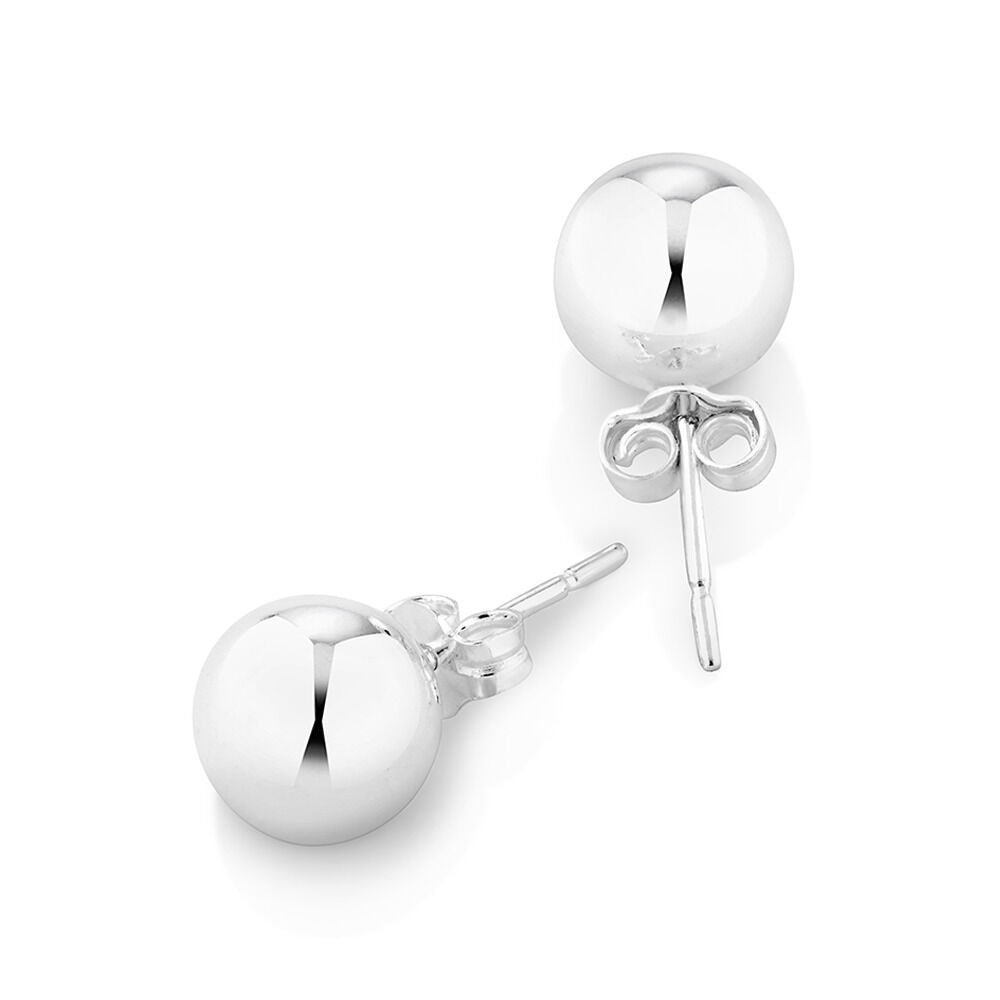 Sterling Silver Ball Earrings