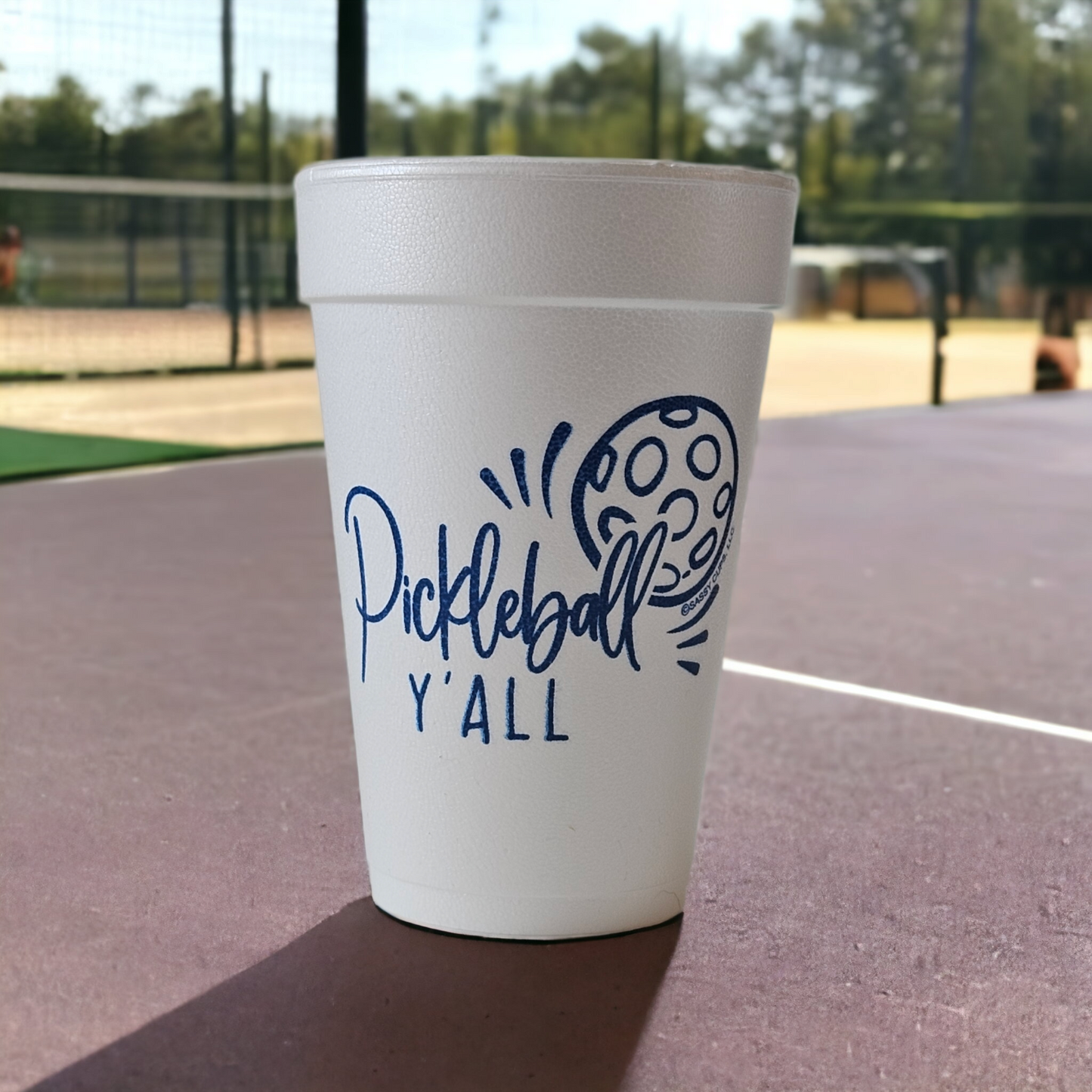 Pickleball Y'all Styrofoam Cups (pack of 8)