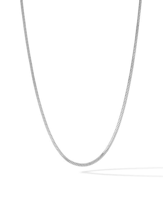 Sterling Silver Snake Necklace 18"