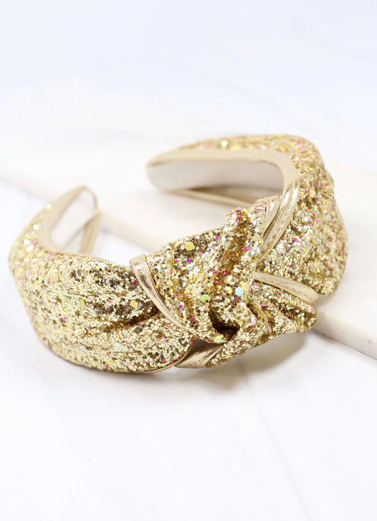 Gina Glitter Headband Gold