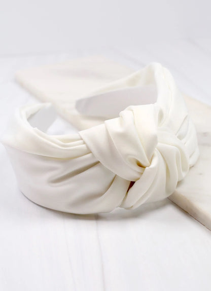 Hillcrest Knot Headband white