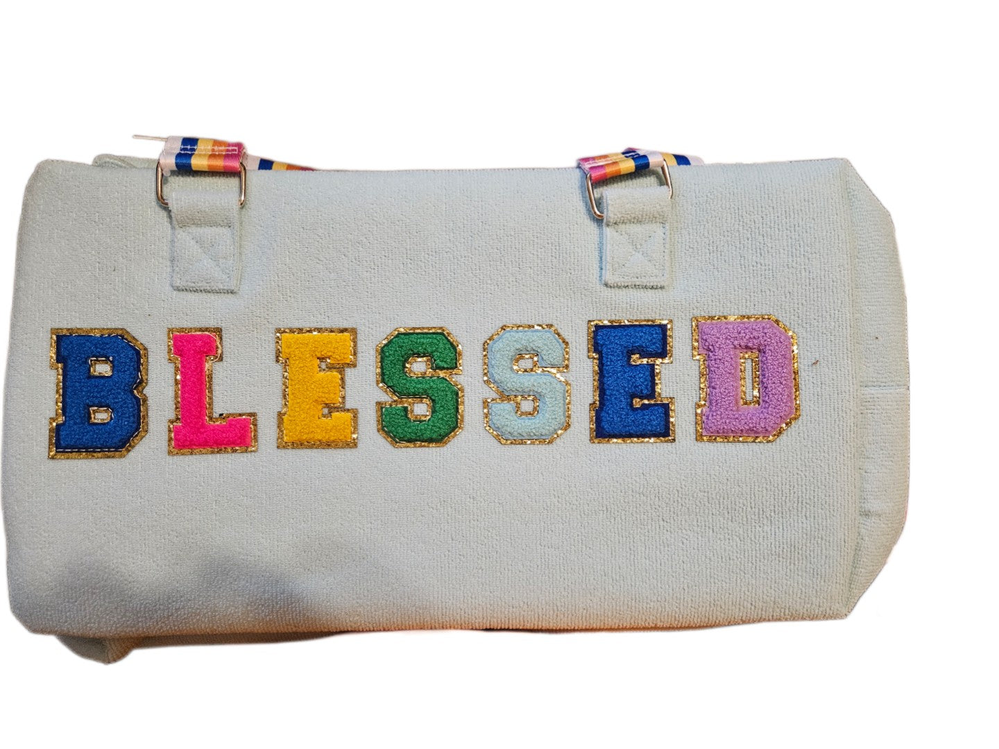 "Blessed" Terry Cloth Duffle Bag