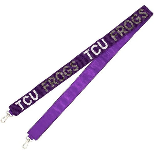 Collegiate Beaded Strap- TCU